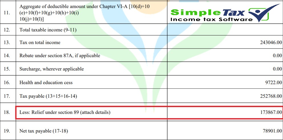 Arrears Relief Calculator U/s 89(1) with Form 10E in Excel for FY 2023-24