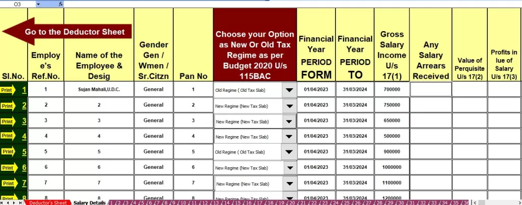 Download and prepare Form 16 Part A&B for 100 employees simultaneously in Excel for the financial year 2023-24.