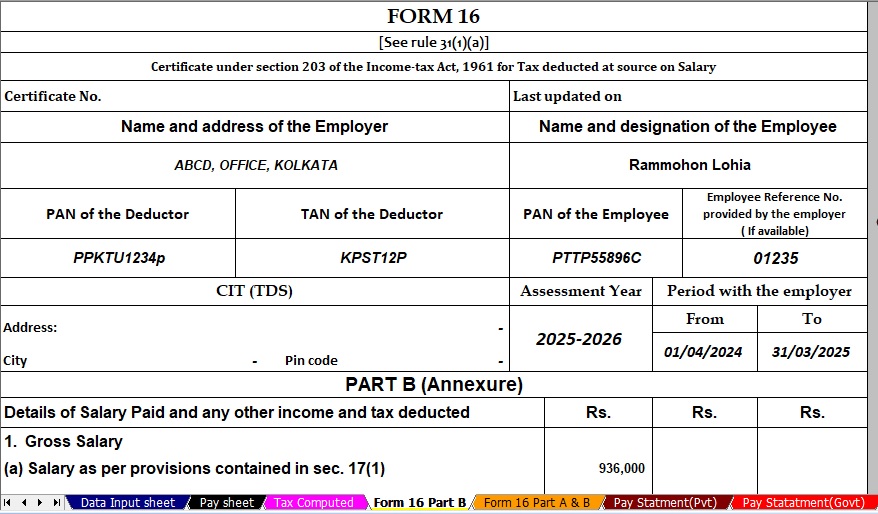 Calculate your Tax Burden for the F.Y.2024-25 and A.Y.2025-26 as per the Finance Budget 2024 