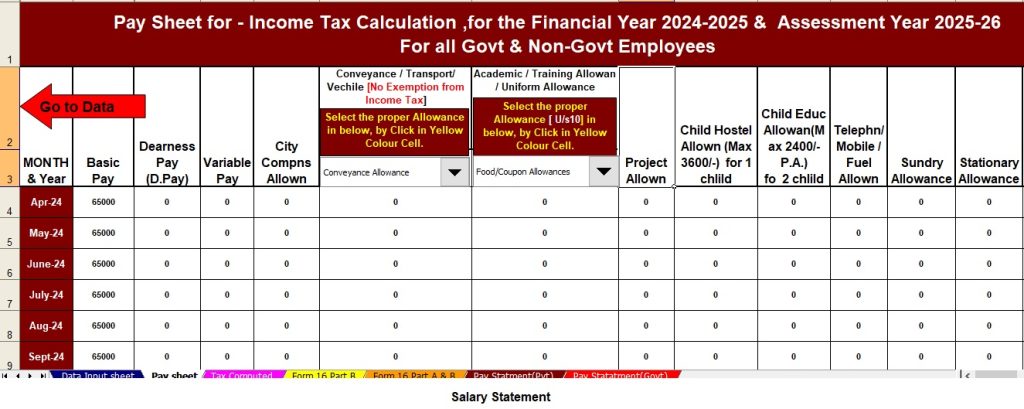 Calculate your Tax Burden for the F.Y.2024-25 and A.Y.2025-26 as per the Finance Budget 2024 